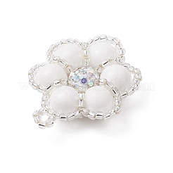 Подвески в виде цветов из натурального аметиста&nbsp;PALLOY-MZ01188