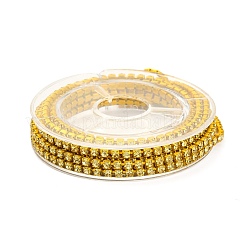 Chaînes de strass en laiton citrine strass&nbsp;CHC-FS0001-03E