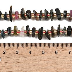 Fili di perle di tormalina multicolore naturale&nbsp;GG-CBA3A44-B13-01