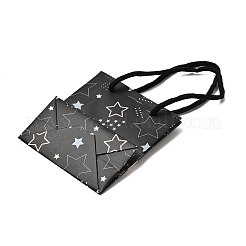 Бумажные подарочные сумки с принтом в виде звезд и хлопковыми ручками&nbsp;CON-K016-02