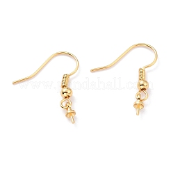 Ganci per orecchini in vero ottone placcato oro 18k&nbsp;LS-KK-L151-03G-NR