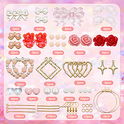 Kit para hacer aretes colgantes con temática de San Valentín&nbsp;DIY-SC0028-96