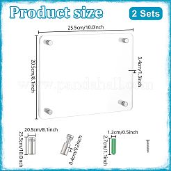Прямоугольная акриловая фоторамка&nbsp;DIY-WH0349-367A