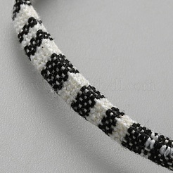 Bracelets tressés en coton et lin pour hommes et femmes&nbsp;BJEW-WH0816-002B