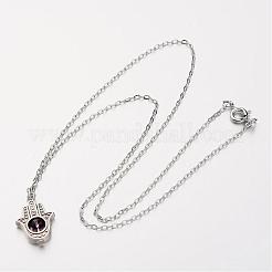 Colliers avec pendentif de style tibétain en alliage&nbsp;NJEW-JN01622