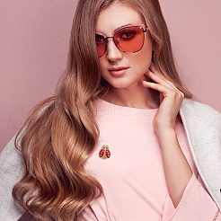 1 пакетик эмалевых булавок в виде божьей коровки&nbsp;JEWB-FH0002-56