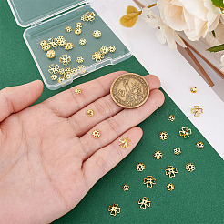 48 шт. 4 стиля 925 колпачка для бусин из стерлингового серебра&nbsp;STER-PH0003-97