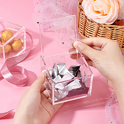 4 сетка прозрачные пластиковые подарочные коробки&nbsp;LS-CON-WH0087-68A