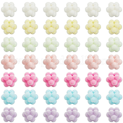 60 шт. флокированные непрозрачные акриловые бусины&nbsp;MACR-SC0002-37