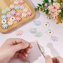 35 шт. 7 цвета непрозрачные подвески из смолы&nbsp;RESI-WR0001-02