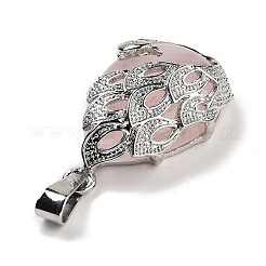 Pendenti a goccia in quarzo rosa naturale&nbsp;G-G112-03P-05