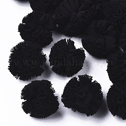 Boule de polyester de bricolage, ronde, noir, 22~25mm