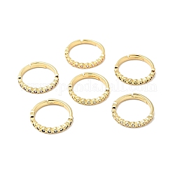 Zirkonia verstellbare Ringe, Rack-Plating-Messing-Schmuck für Frauen, cadmiumfrei und bleifrei, Mischfarbe, 2.8 mm, Innendurchmesser: 16.9~20.9 mm