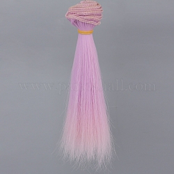 Farbverlaufsplastik langes glattes Haarpuppenperückenhaar, für diy girls bjd macht zubehör, Distel, 1000x150 mm