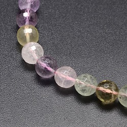 Natural Quartz Round Beads Strands, Faceted, 10mm, Hole: 1mm, about 41pcs/strand, 16.14inch