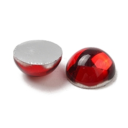 Cabujones de resina epoxi translúcida, medio redondo / cúpula, ladrillo refractario, 10x5mm