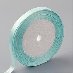 Single Face Satin Ribbon, Polyester Ribbon, Light Sky Blue, 1 inch(25mm) wide, 25yards/roll(22.86m/roll), 5rolls/group, 125yards/group(114.3m/group)