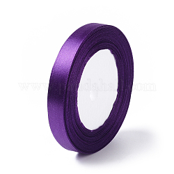 Einseitiges Satinband, Polyesterband, Violett, etwa 1/2 Zoll (12 mm) breit, 25yards / Rolle (22.86 m / Rolle), 250yards / Gruppe (228.6m / Gruppe), 10 Rollen / groupl