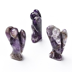 Natural Amethyst Display Decorations, Angel Decor Healing Stones, Energy Reiki Gifts for Women Men, Angel, 19x31~36x48~51mm