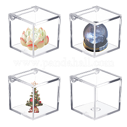 Chgcraft 4 pièces vitrine acrylique transparent porte-balle de golf boîtes pour mariage bonbons balle de golf à collectionner, diamètre intérieur: 2.89 pouce