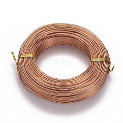 Round Aluminum Wire, Flexible Craft Wire, for Beading Jewelry Doll Craft Making, Saddle Brown, 12 Gauge, 2.0mm, 55m/500g(180.4 Feet/500g)