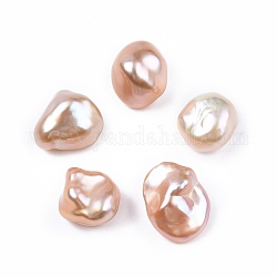 Perles de keshi baroques naturelles, Perles d'eau douce, sans trou, pépites, bisque, 9~11x8~9x5~8mm