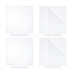 Акриловая прозрачная нажимная пластина, прямоугольные, прозрачные, 14.4x12.95x0.4 см