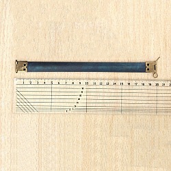 Marcos flexibles internos del bolso del hierro, clip de resorte flexible, monedero con cierre de beso de metralla, azul marino, 20x1.4 cm