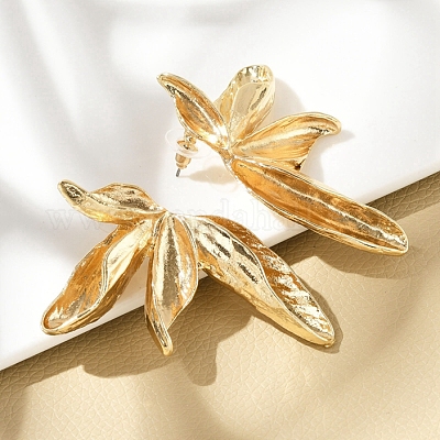 Серьги сплава&nbsp;LS-EJEW-D300-02G-05-1