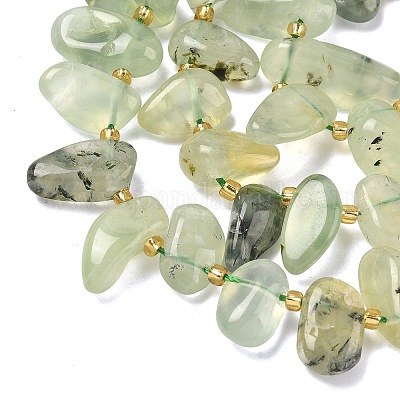 Природные пренит нитей бисера&nbsp;G-P604-A02-01-1