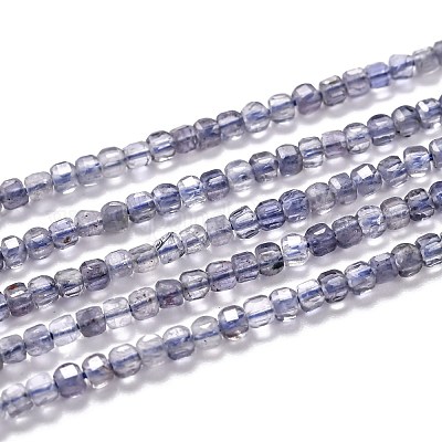 Brins de perles d'iolite / cordiérite / dichroite naturels&nbsp;G-H266-30-1