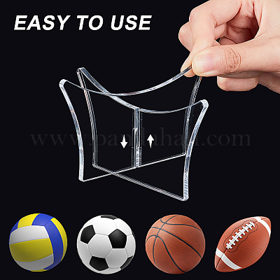 Support de ballon en acrylique, support d'affichage de ballon pour support  de football de basket-ball, support d'affichage de stockage de balle