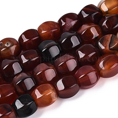 Окрашенные естественный агат бисер пряди&nbsp;G-T144-50A-03-1