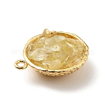 Подвески из натурального цитрина KK-C242-05G-18-1
