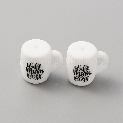 Чашка с силиконовыми бусинами SIL-WH0006-18H-1