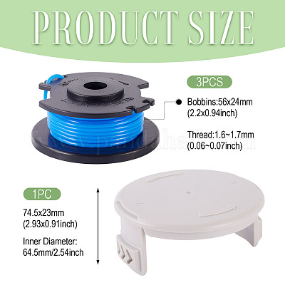 3 шт. сменная катушка для лески AC14RL3A с колпачком для триммера Ryobi One+ 24 В&nbsp;FIND-TAC0011-128B-1