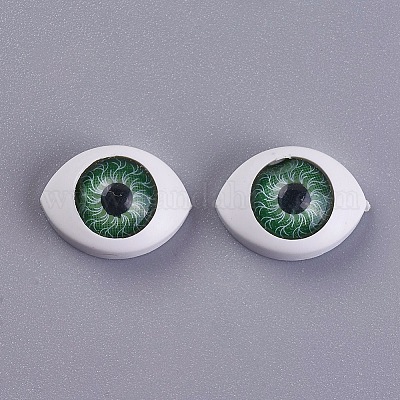 6mm Doll Eyeballs Round Glass Eyes for DIY Doll Making Crafts Blackish  Green 