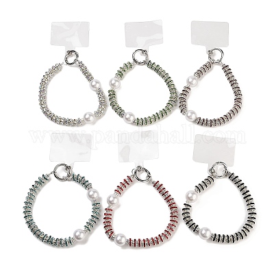 Бусины из стразов и АБС-пластика AJEW-H153-04P-1