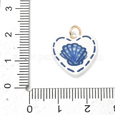 Латунь эмаль подвески&nbsp;ENAM-I086-08B-1