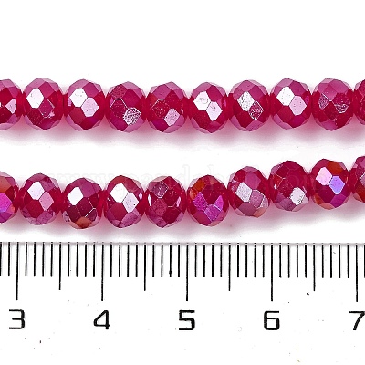 Запекание гальванических нитей стеклянных бусин DGLA-A039-J10mm-B02-1