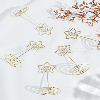 8шт держатель для визитных карточек из углеродистой стали&nbsp;AJEW-LP0010-29-1