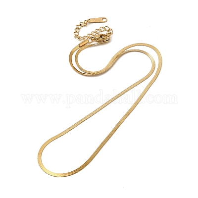 Женское ожерелье из нержавеющей стали 304 с ионным покрытием (IP) NJEW-G097-02G-1