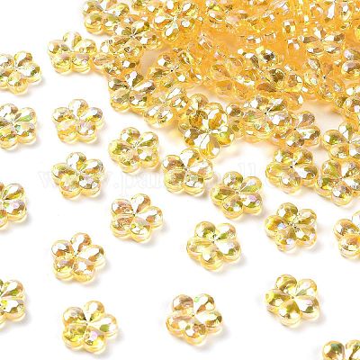Perles acryliques transparentes&nbsp;PACR-H004-01D-1