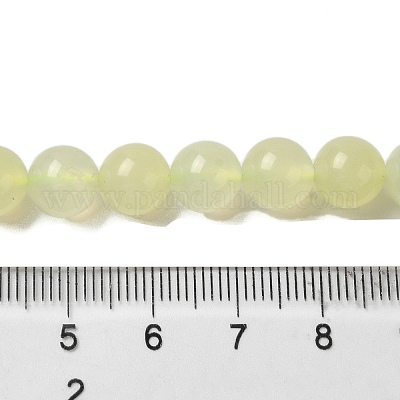 Природные новые нефрита круглые бусины нити&nbsp;G-L348-01-8mm-1