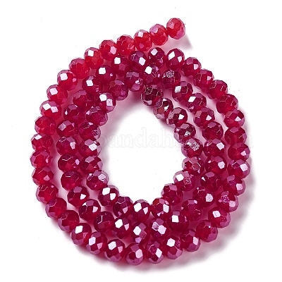 Запекание гальванических нитей стеклянных бусин DGLA-A039-J6MM-B02-1