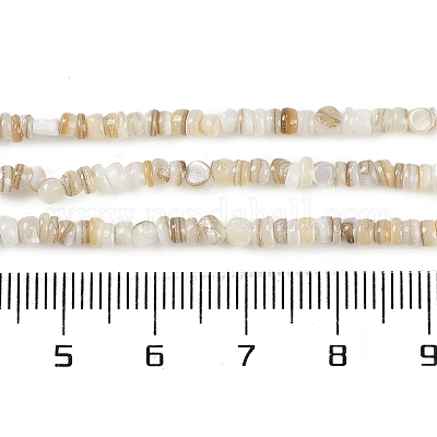 Нити бусин из натуральных пресноводных ракушек BSHE-H109-13A-1