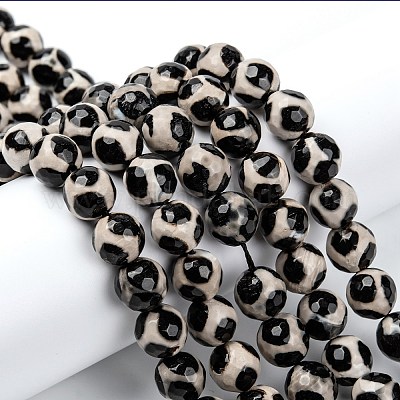 Бусины дзи с узором на спине черепахи в тибетском стиле G-H1453-1-1