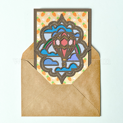 Углеродистая сталь разрезает трафареты DIY-WH0309-1985-1