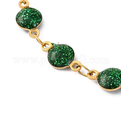 Ионное покрытие (ip) 304 сетчатая цепь из нержавеющей стали BJEW-S003-03G-A-1