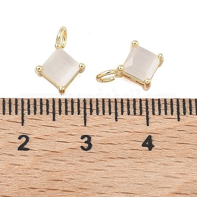 Латунные подвески в виде кошачьего глаза&nbsp;KK-C251-09C-G01-1